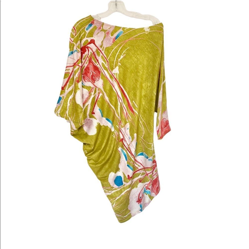 Kanvas Floral 3/4 Sleeves High Low Tunic